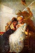 Francisco de Goya Einst und jetzt Detail Spain oil painting artist